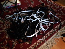 Pile of old zipper